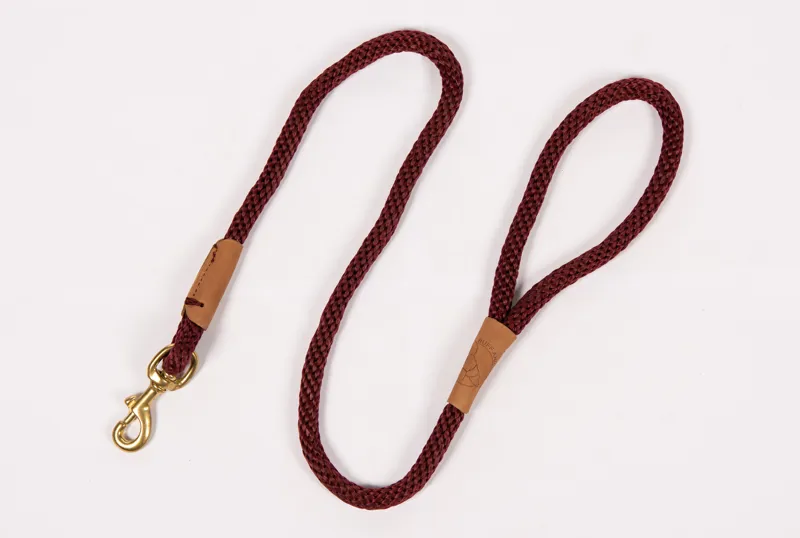 Ruff and Tumble Clip Lead - Burgundy